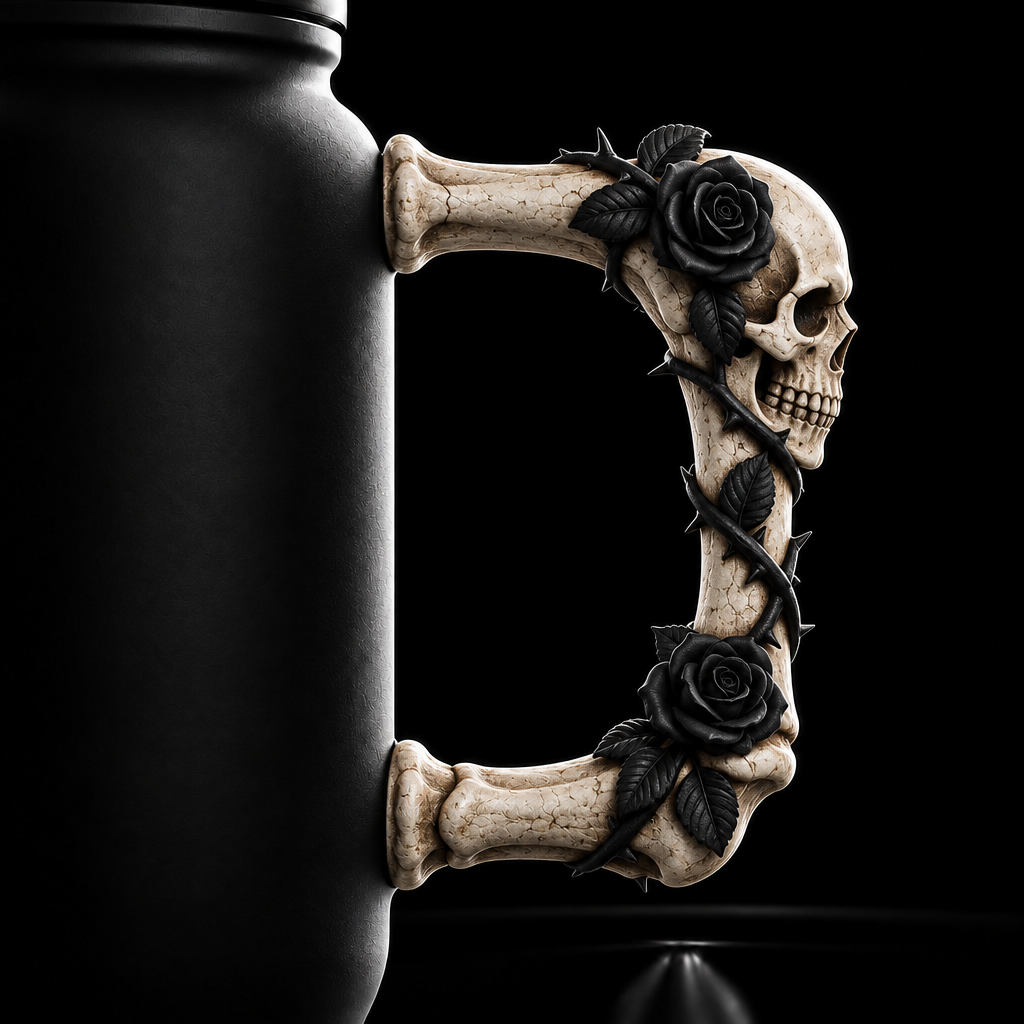 Memento Mori water bottle design
