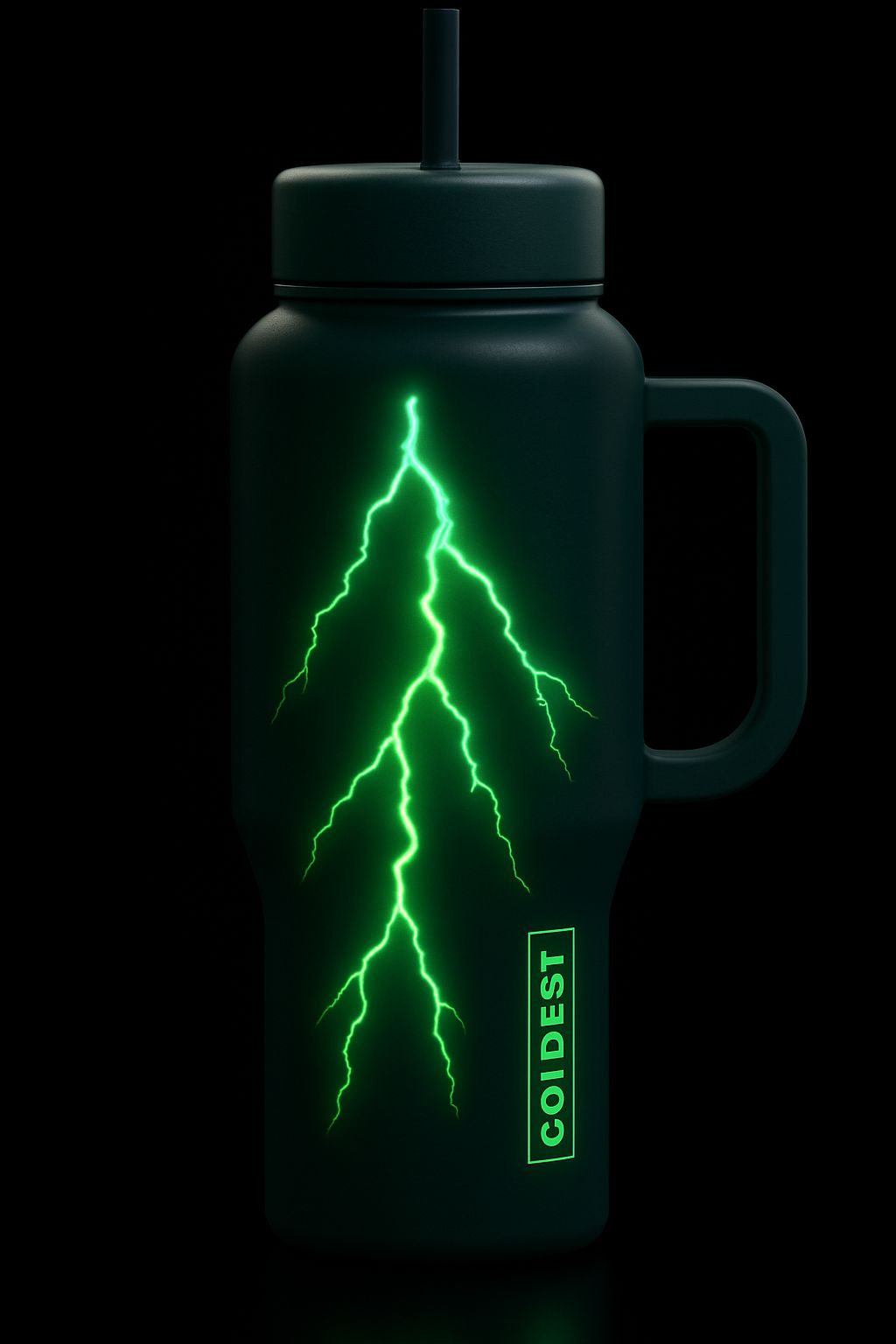 Glowie lightning 2 water bottle design