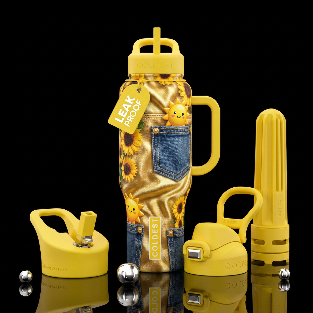 Pocket full of sunshine water bottle design