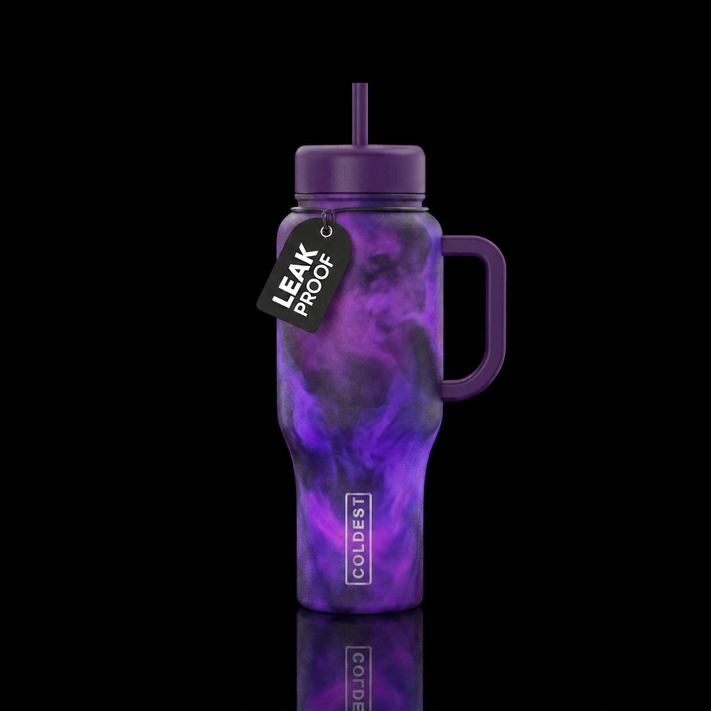 Purple haze water bottle design