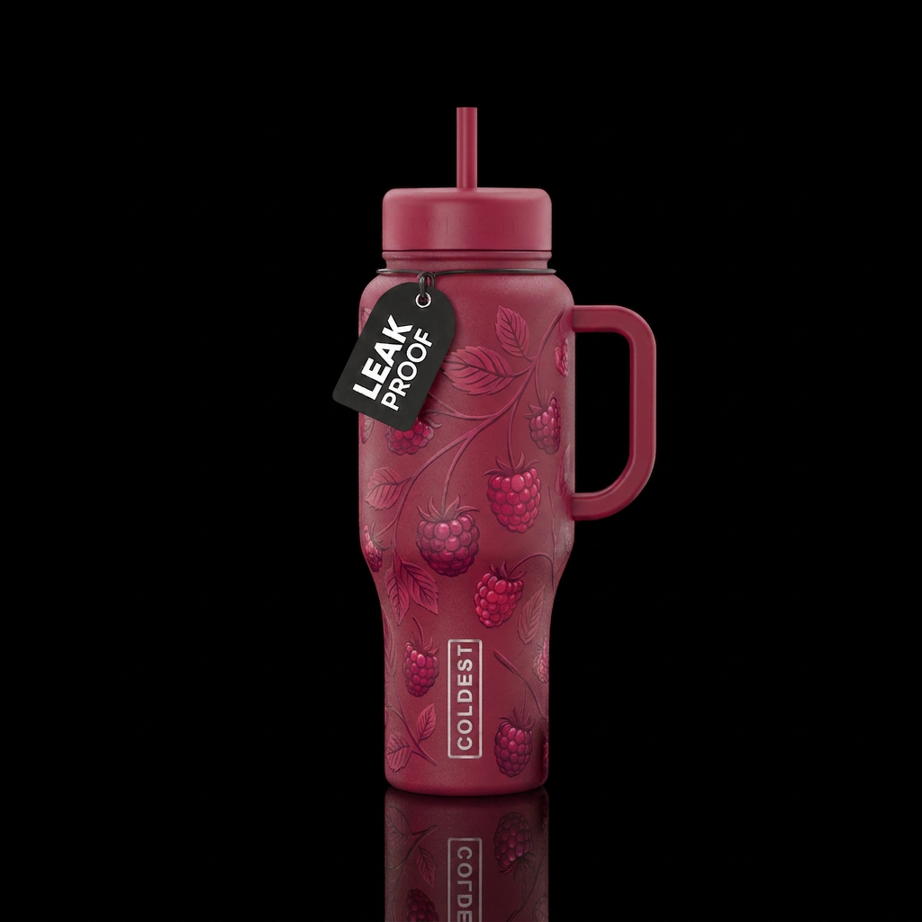 Classy stylish elegant radpbery water bottle design