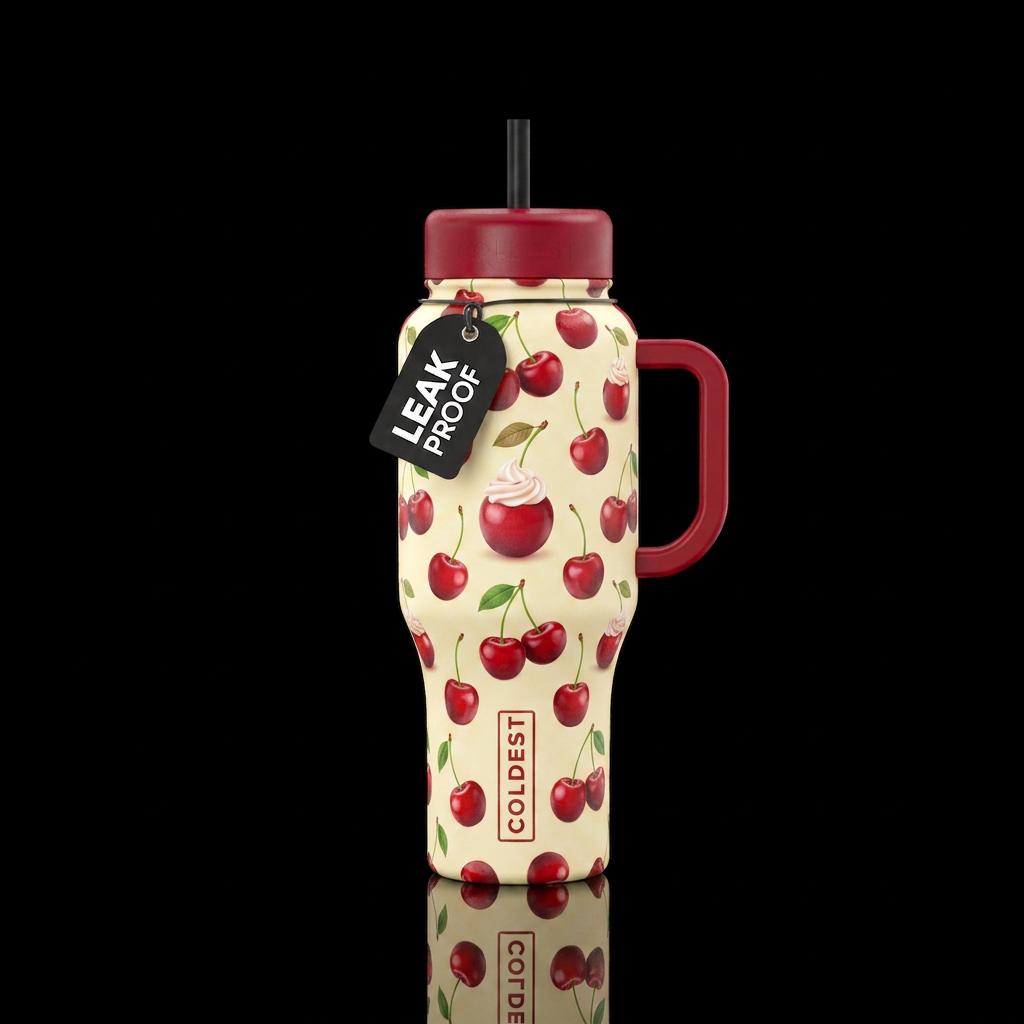 Cherry on top water bottle design