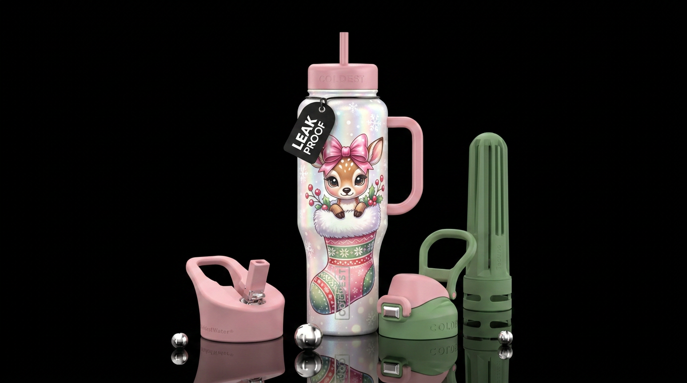 Dear Stocking water bottle design