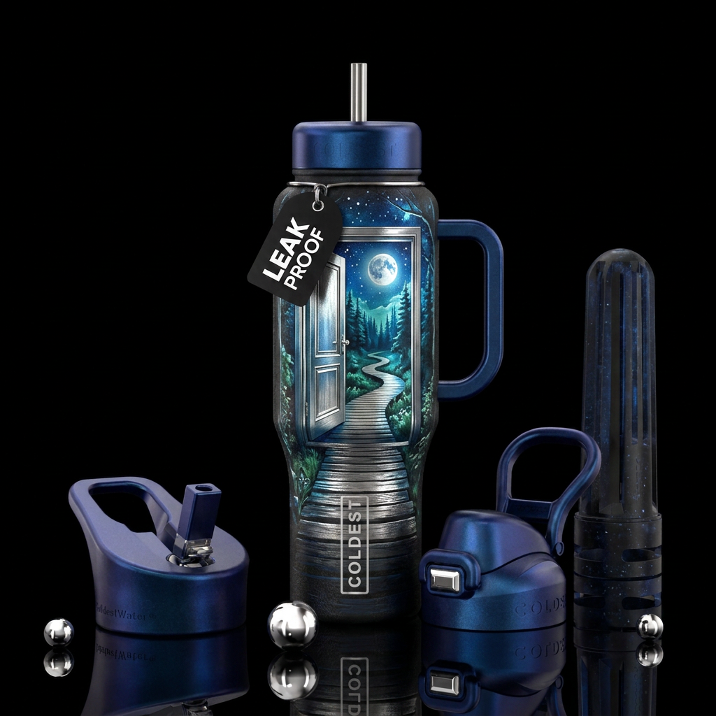 Opening into beauty water bottle design