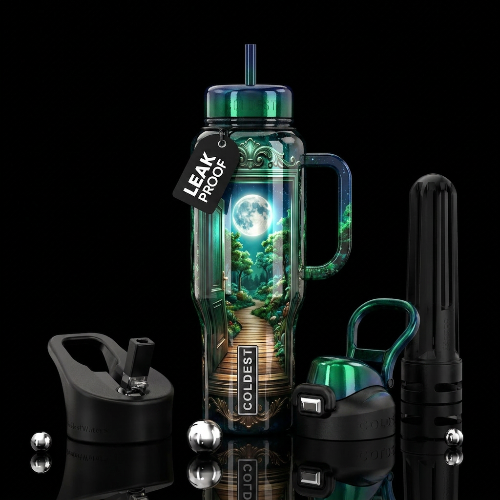 Beyond the door water bottle design