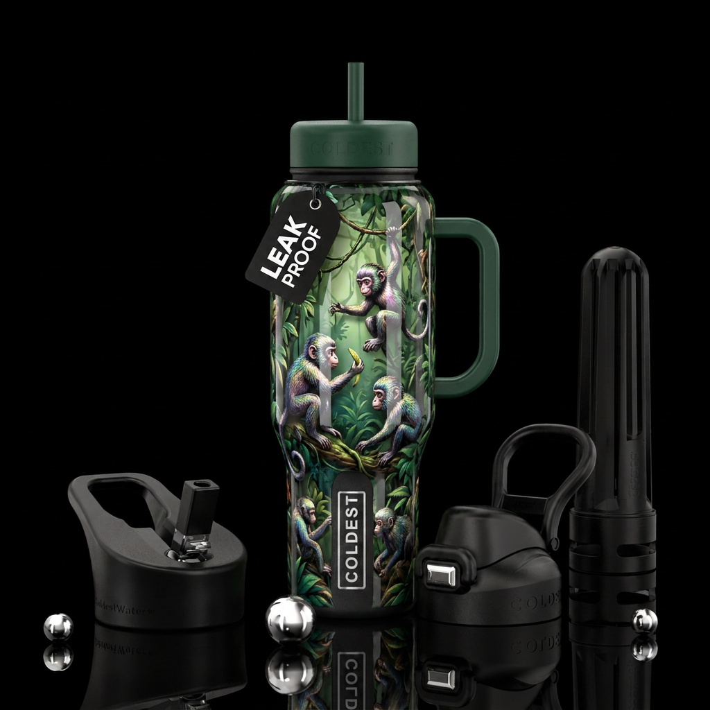 Monkeying around water bottle design