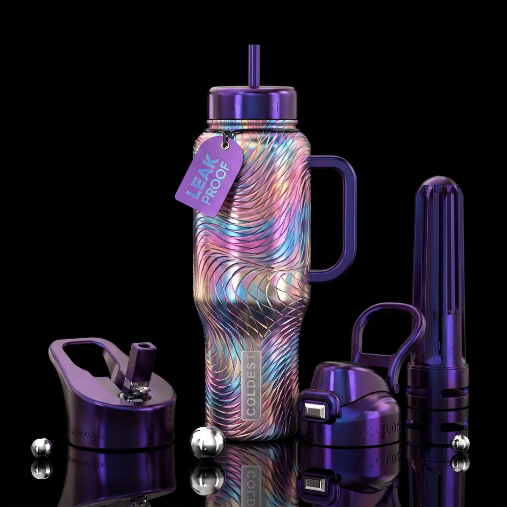 Waves of fun water bottle design