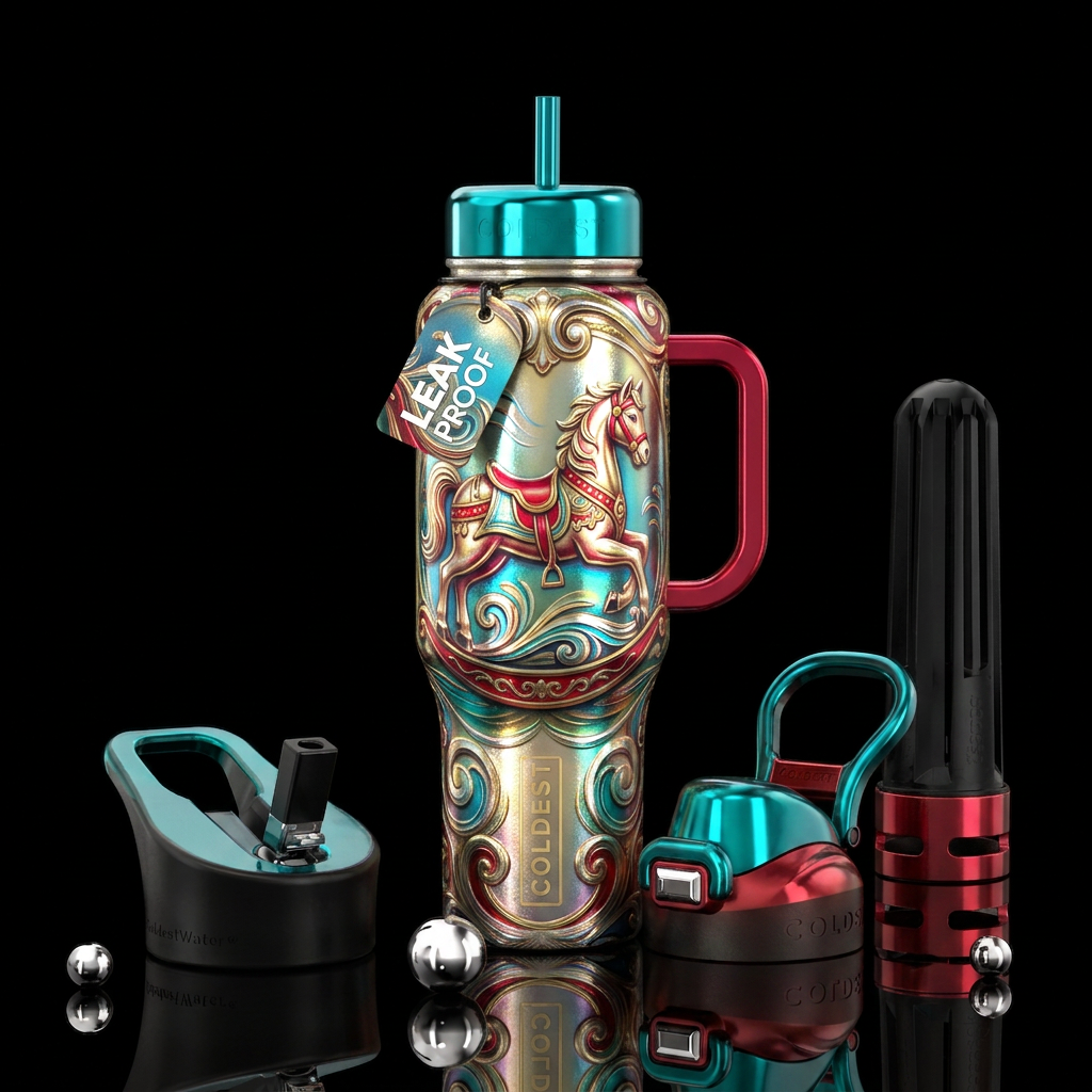 Rocking horse water bottle design