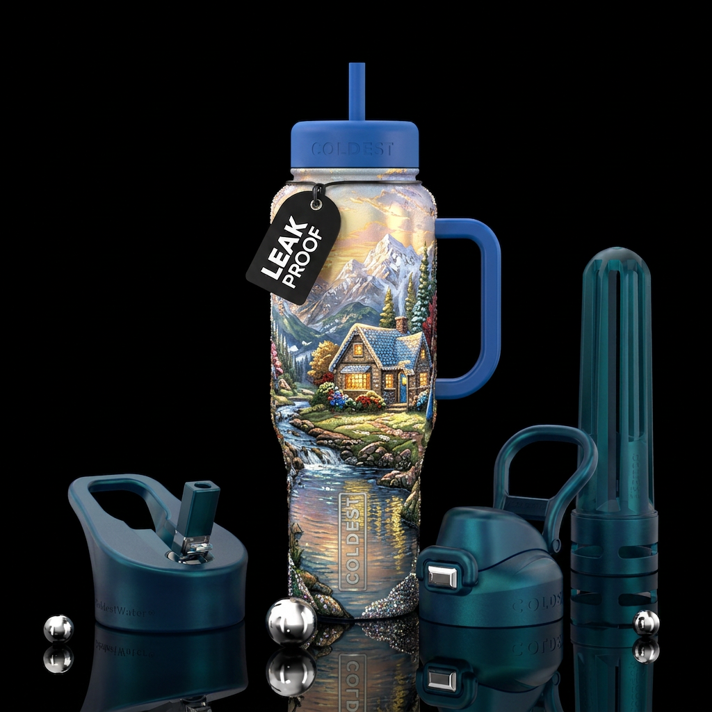 Nature's beauty water bottle design