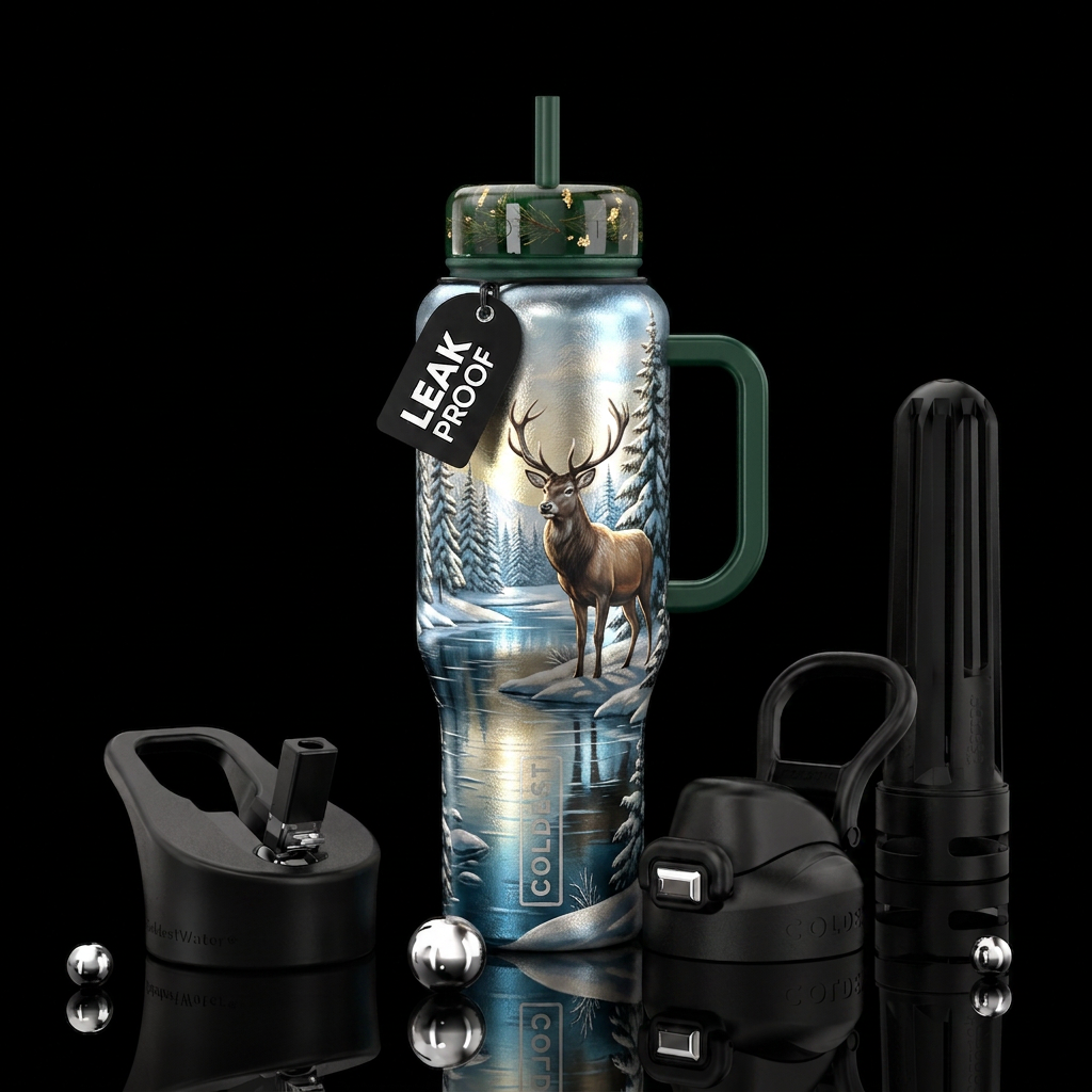 Beautiful stag water bottle design