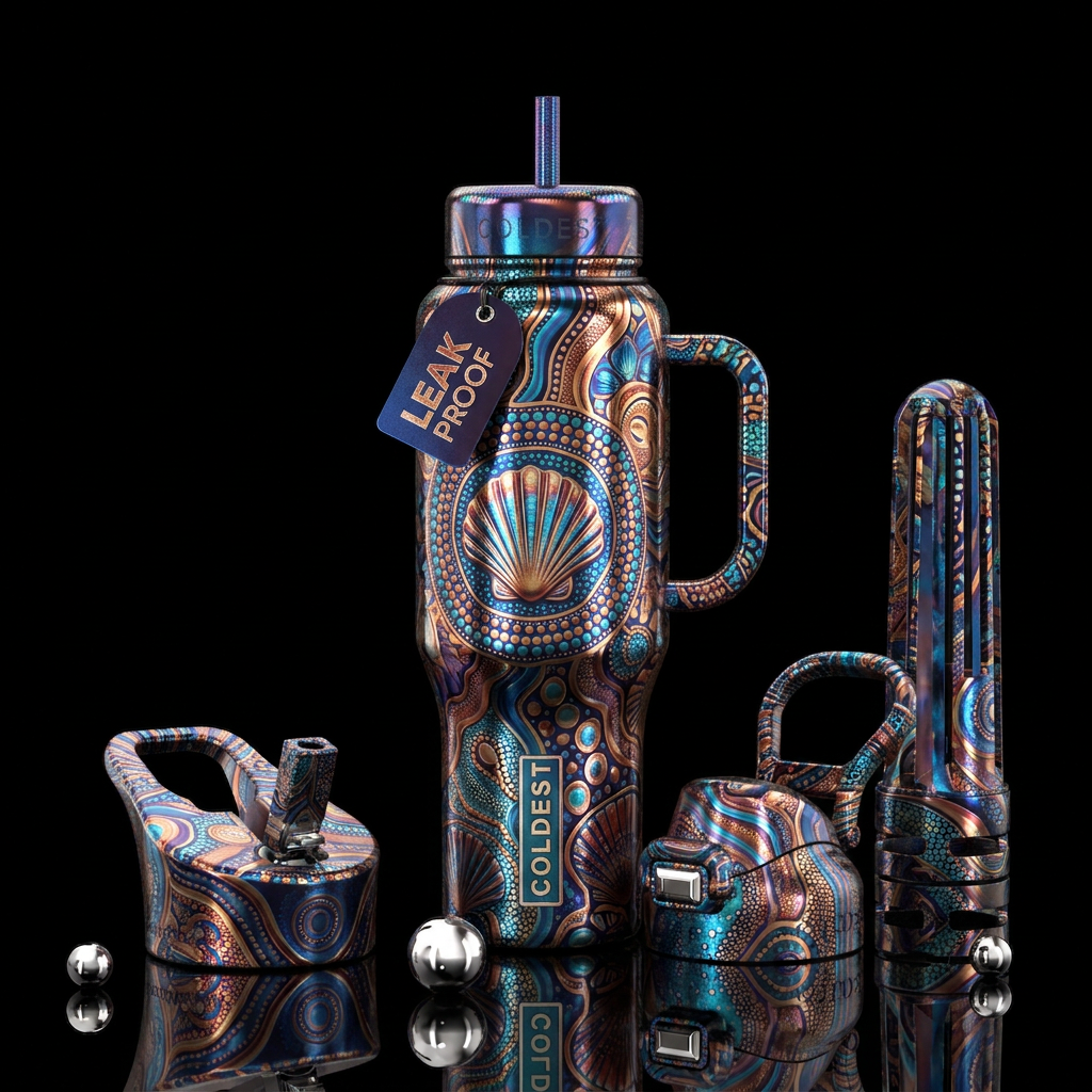 Beautiful art water bottle design