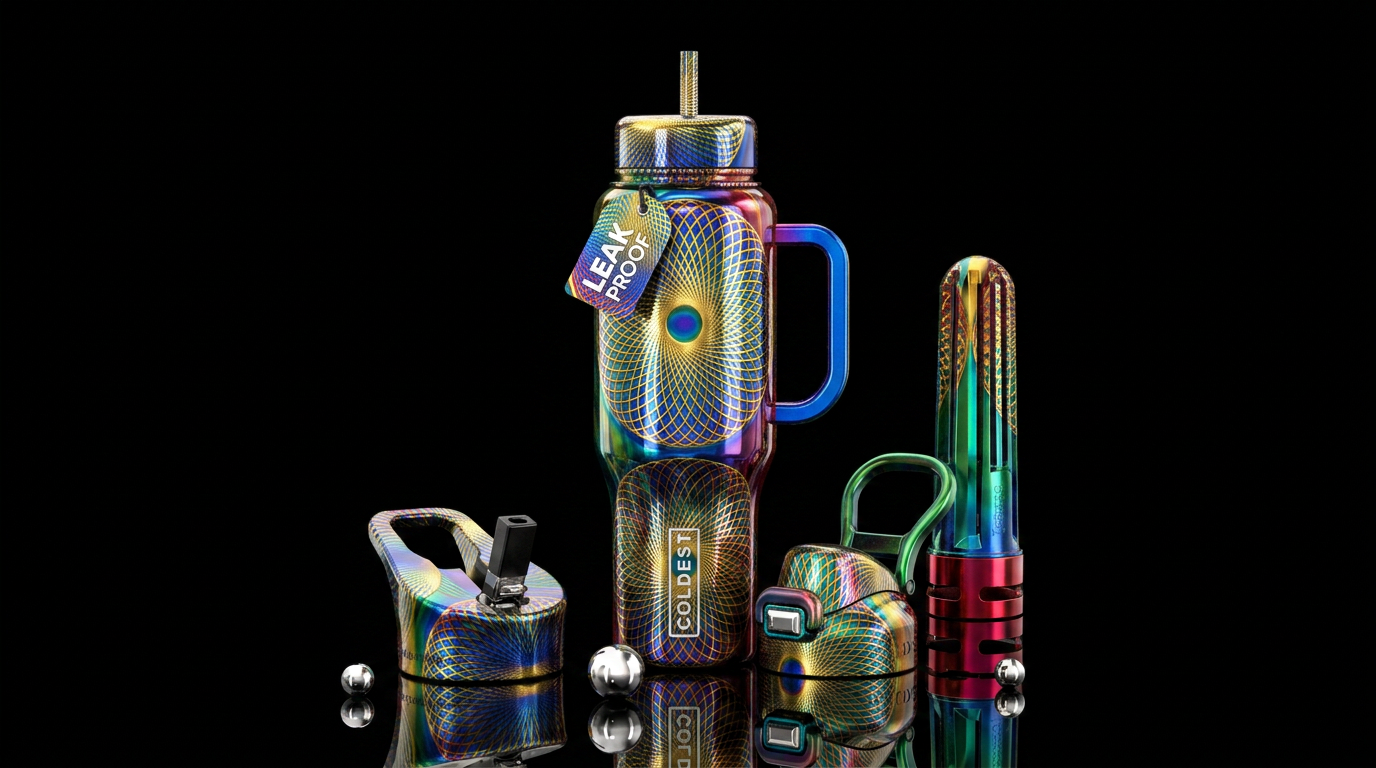 Spirals water bottle design