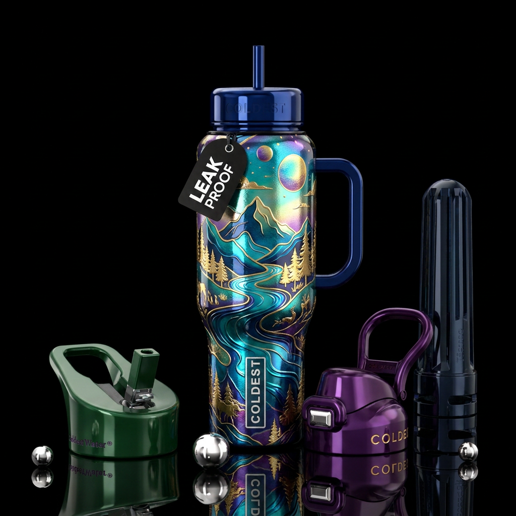 Peaceful water bottle design
