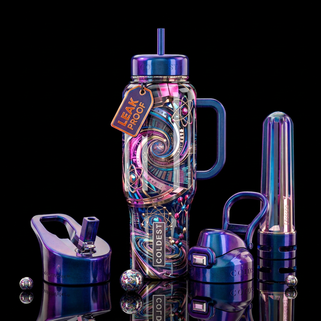 Science time water bottle design