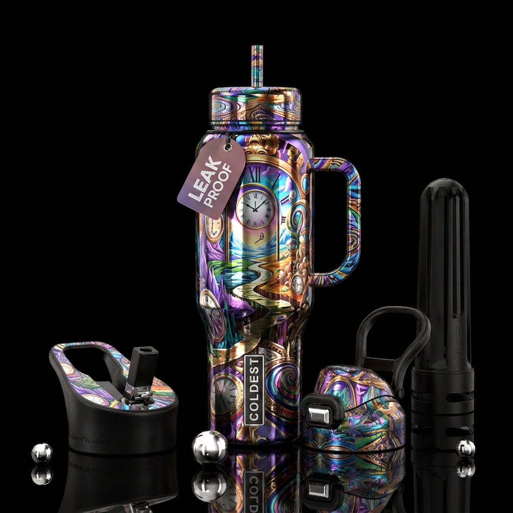 Looking glass water bottle design