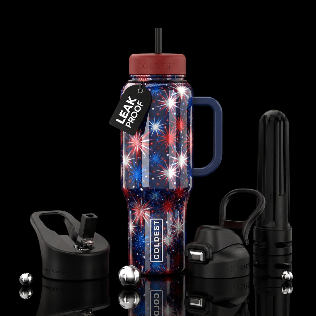Starbursts water bottle design