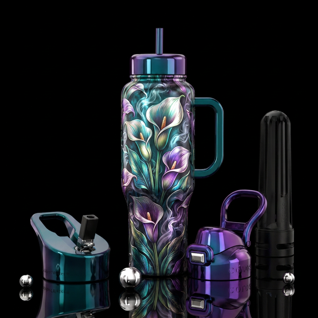 Gorgeous Calalilies water bottle design
