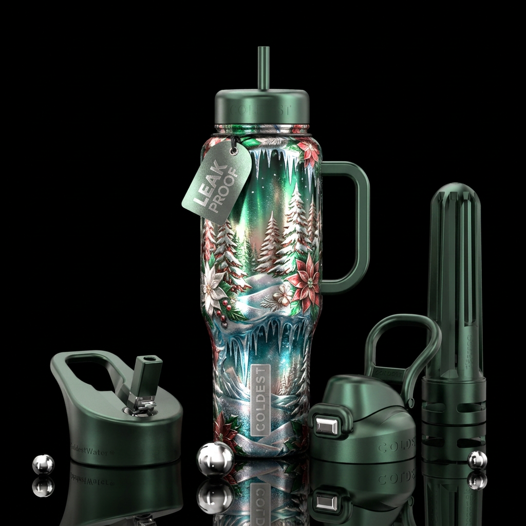 Christmas dream water bottle design