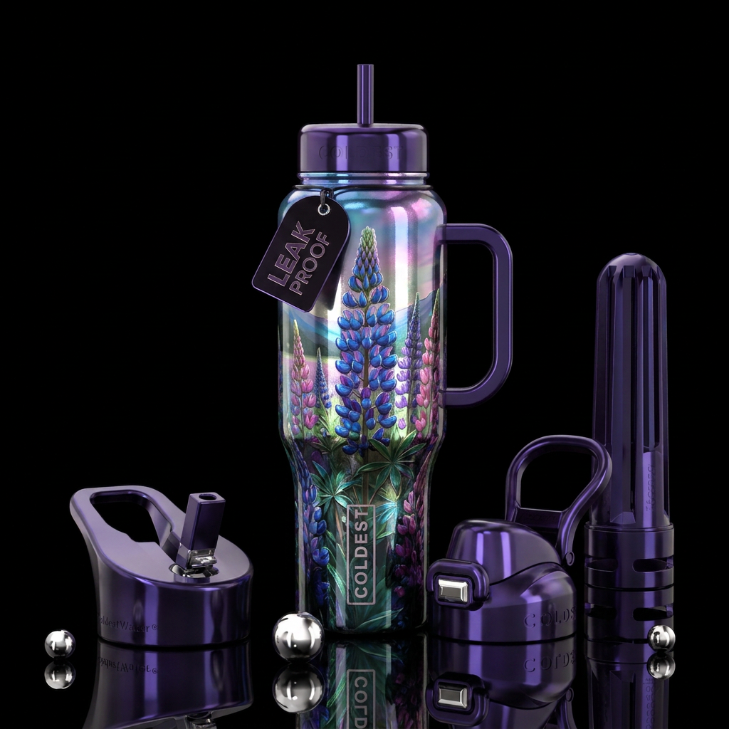 Lupine water bottle design