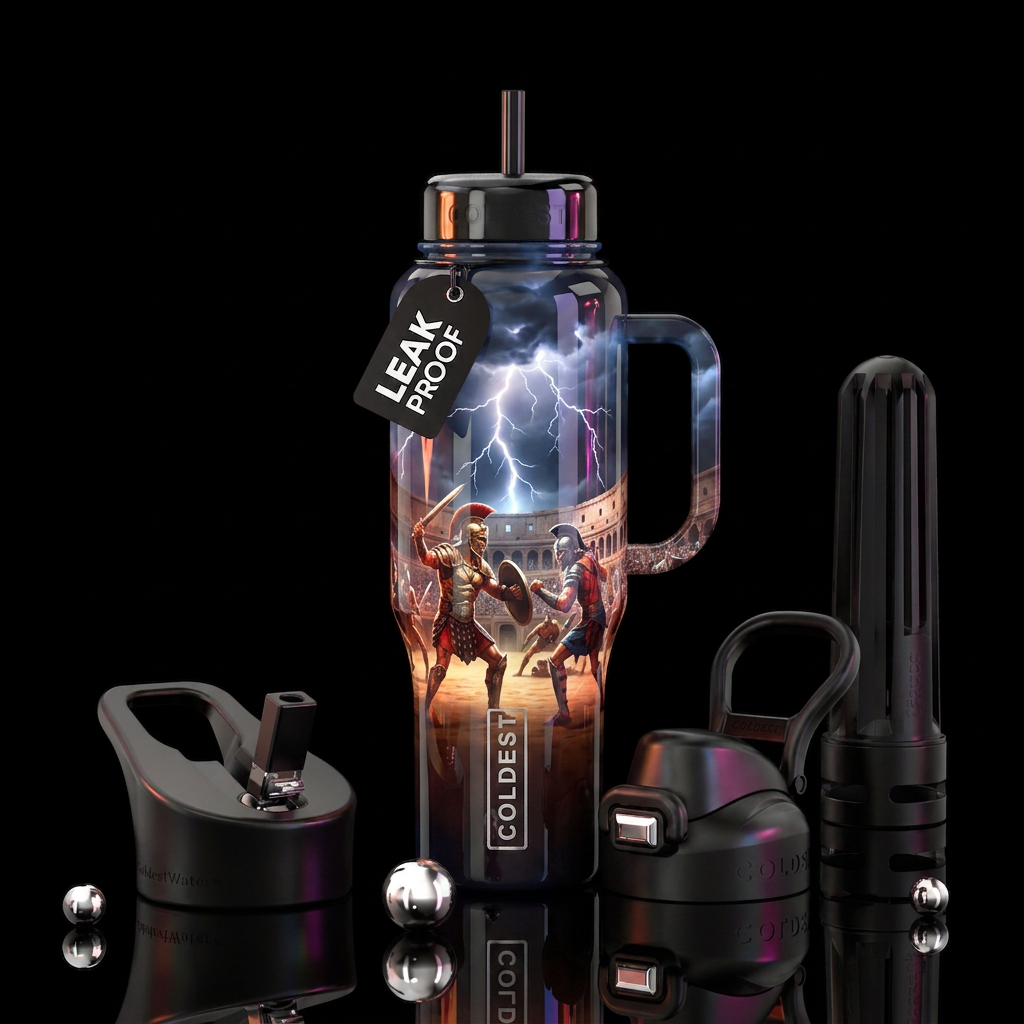 Gladiators water bottle design