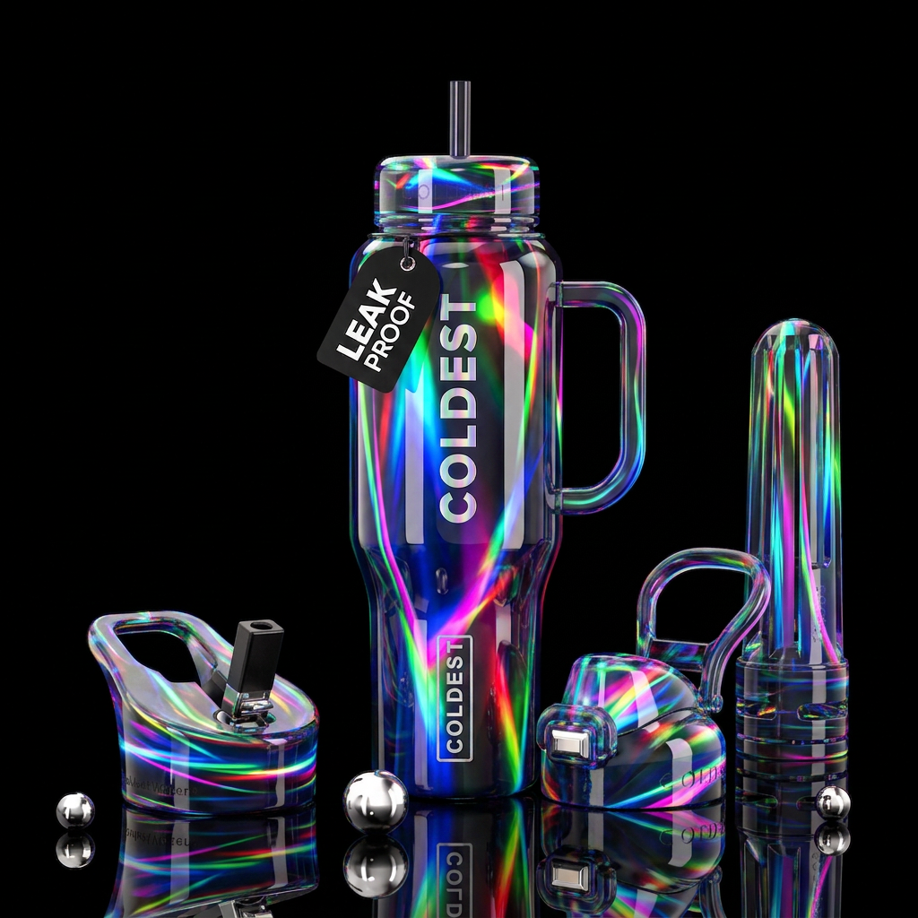 Light show water bottle design