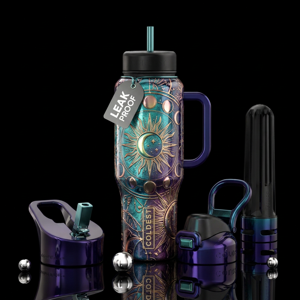 Celestial water bottle design