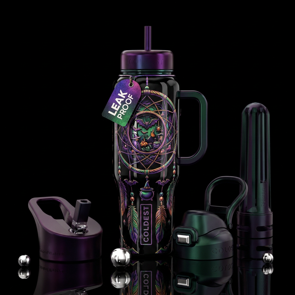 Spookiest dreams water bottle design