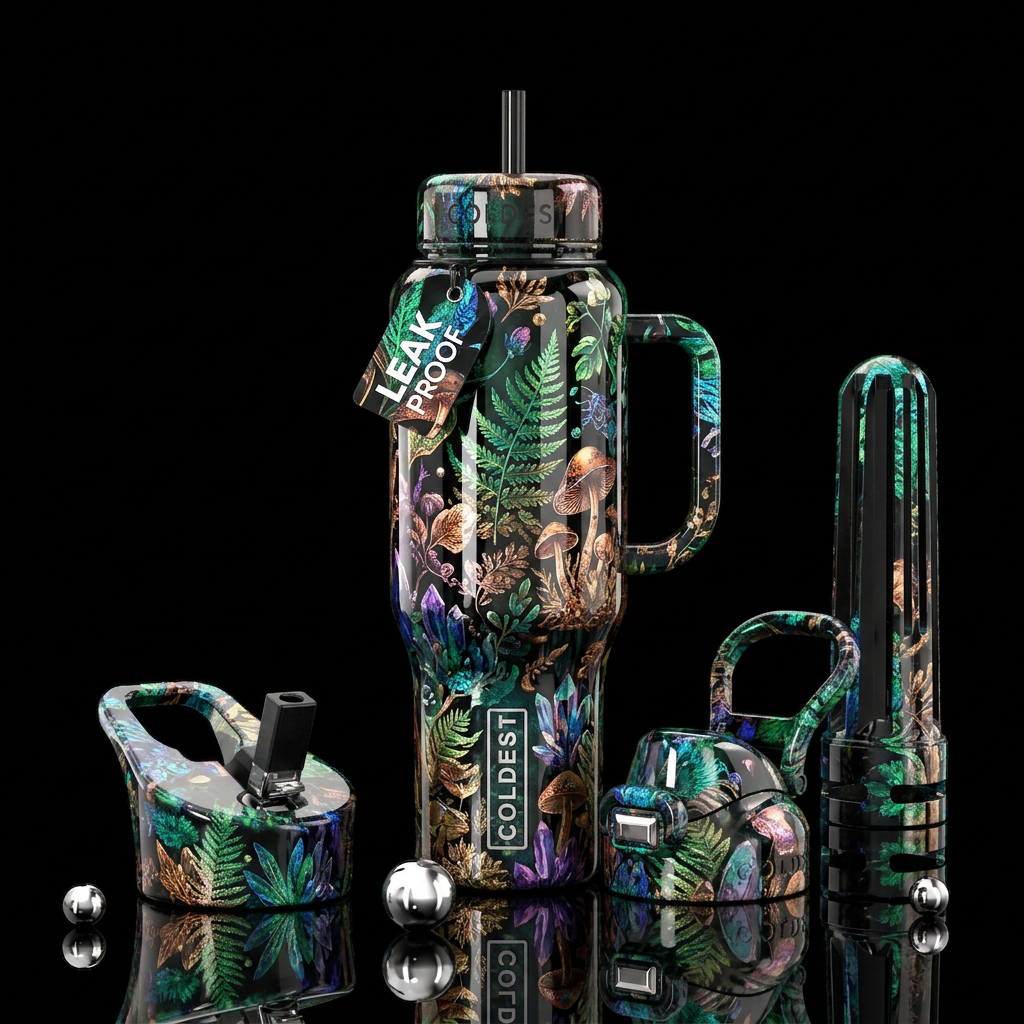 Beautiful nature water bottle design