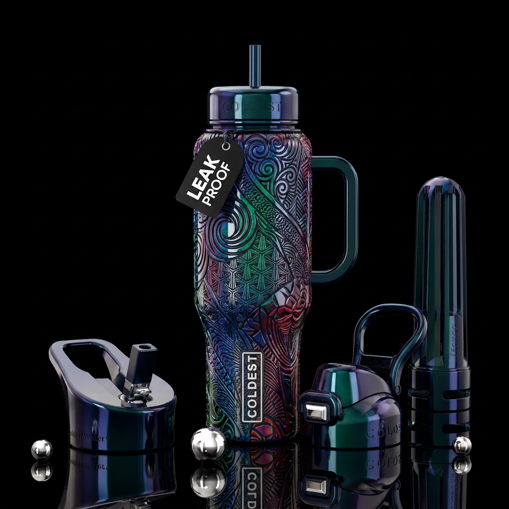 Art water bottle design