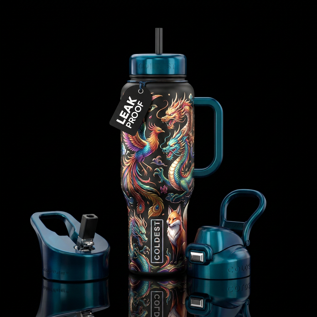 Mythical water bottle design