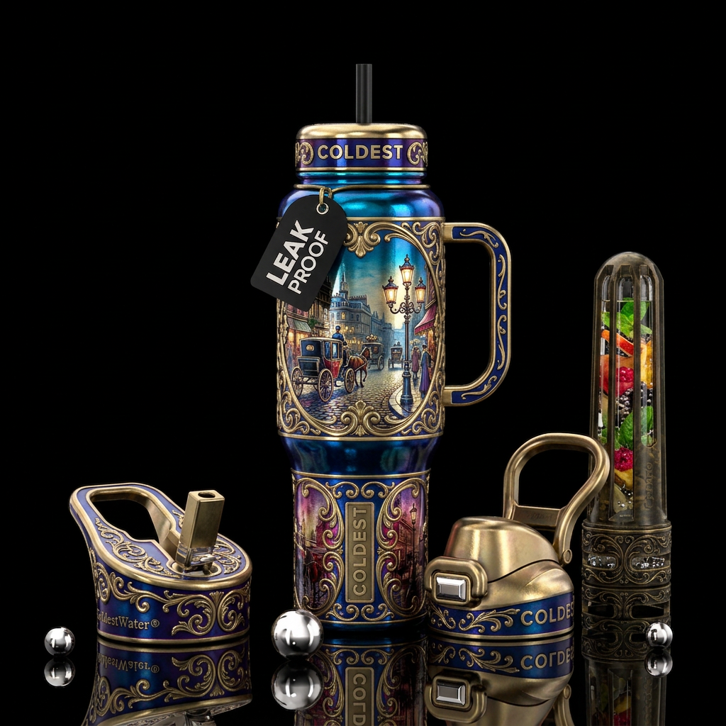 Victorian days water bottle design