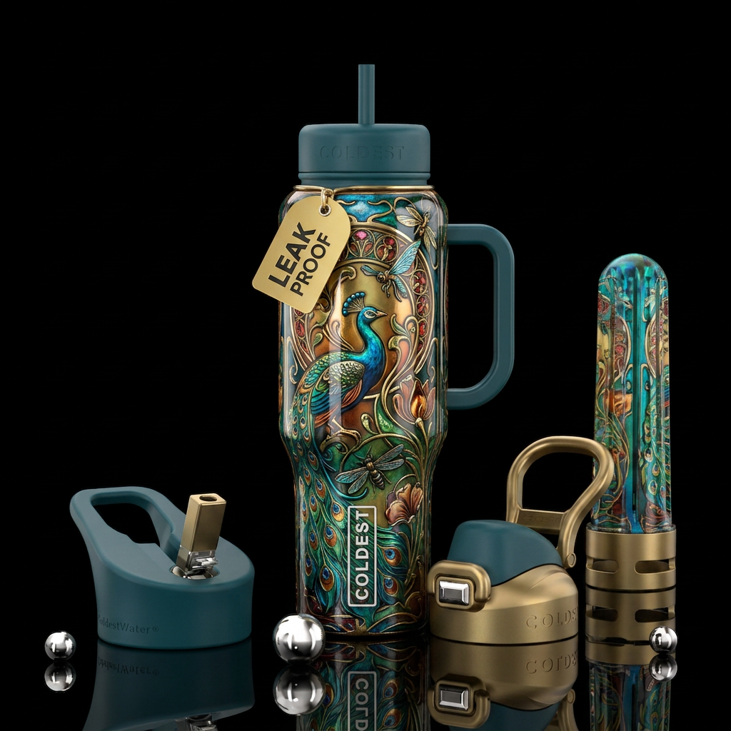 Vintage water bottle design