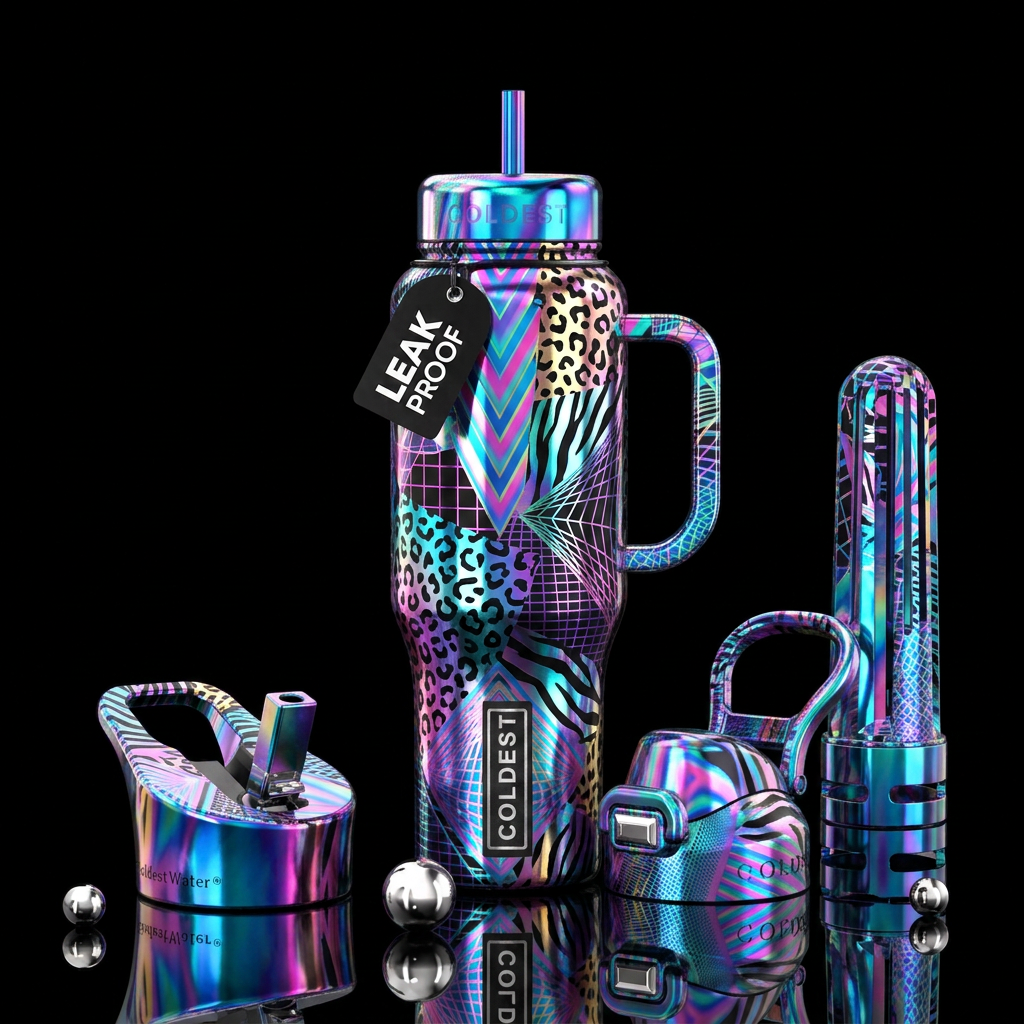 A little art fun water bottle design