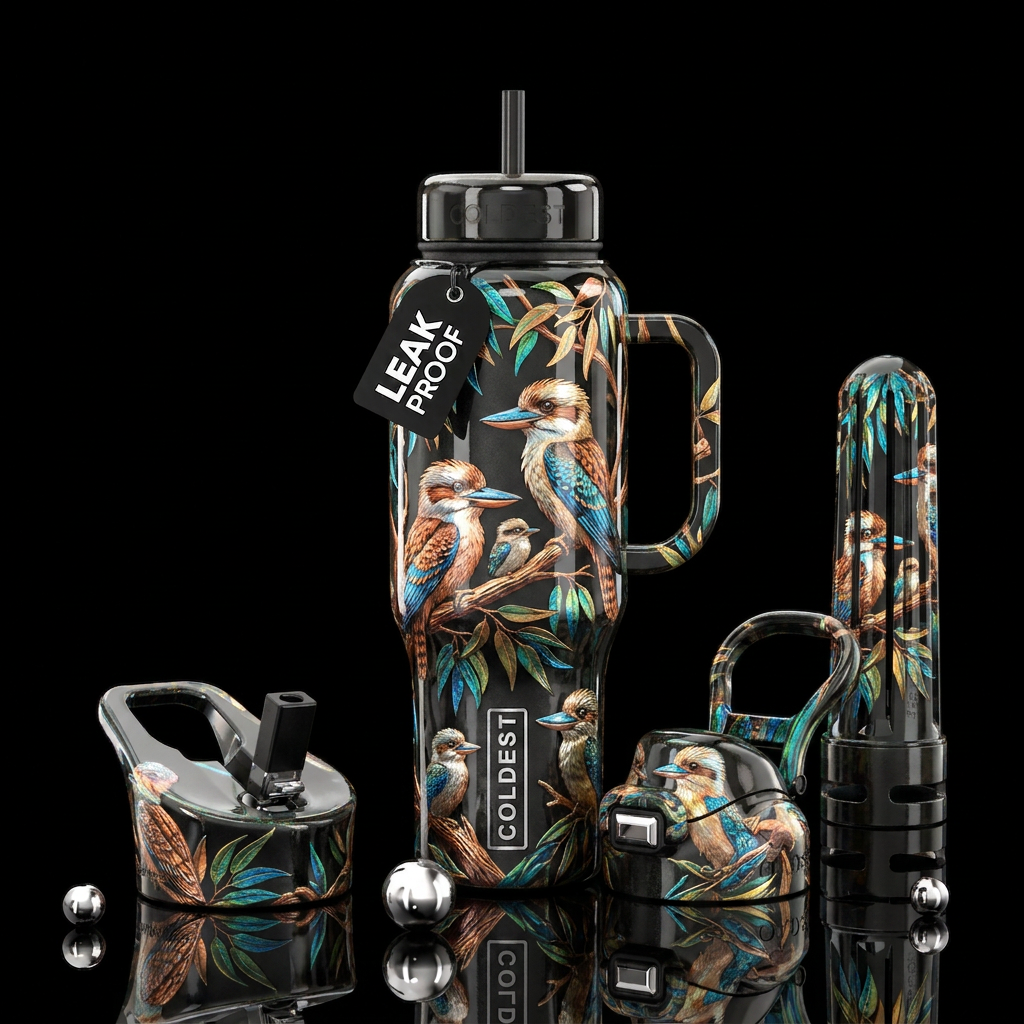 Kookaburras water bottle design