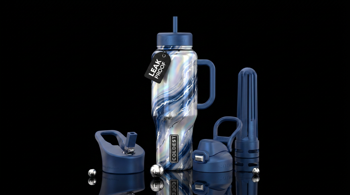 Art water bottle design