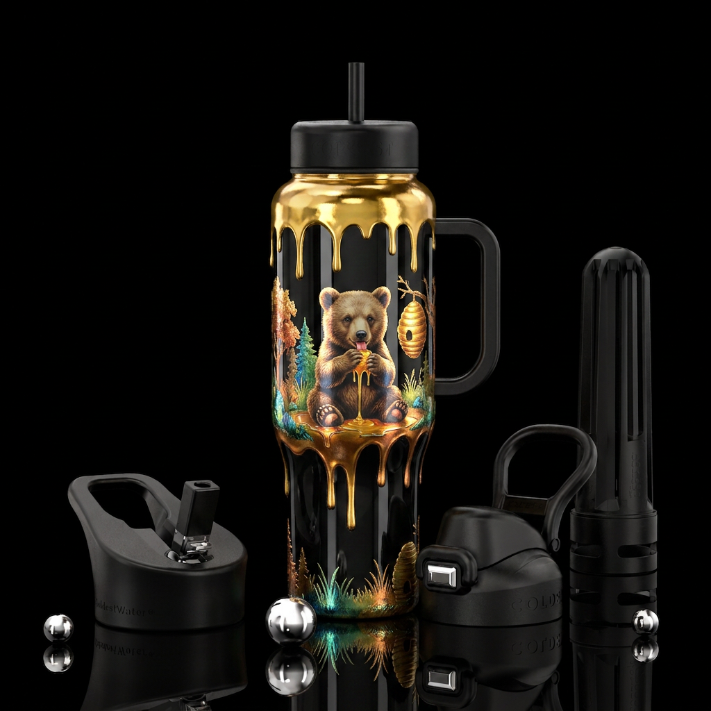 How about a taste of sweet honey water bottle design