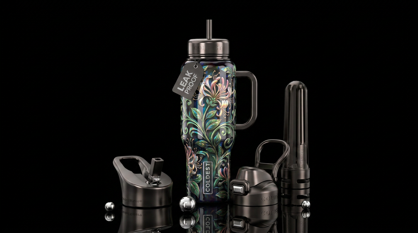 Honeysuckle water bottle design