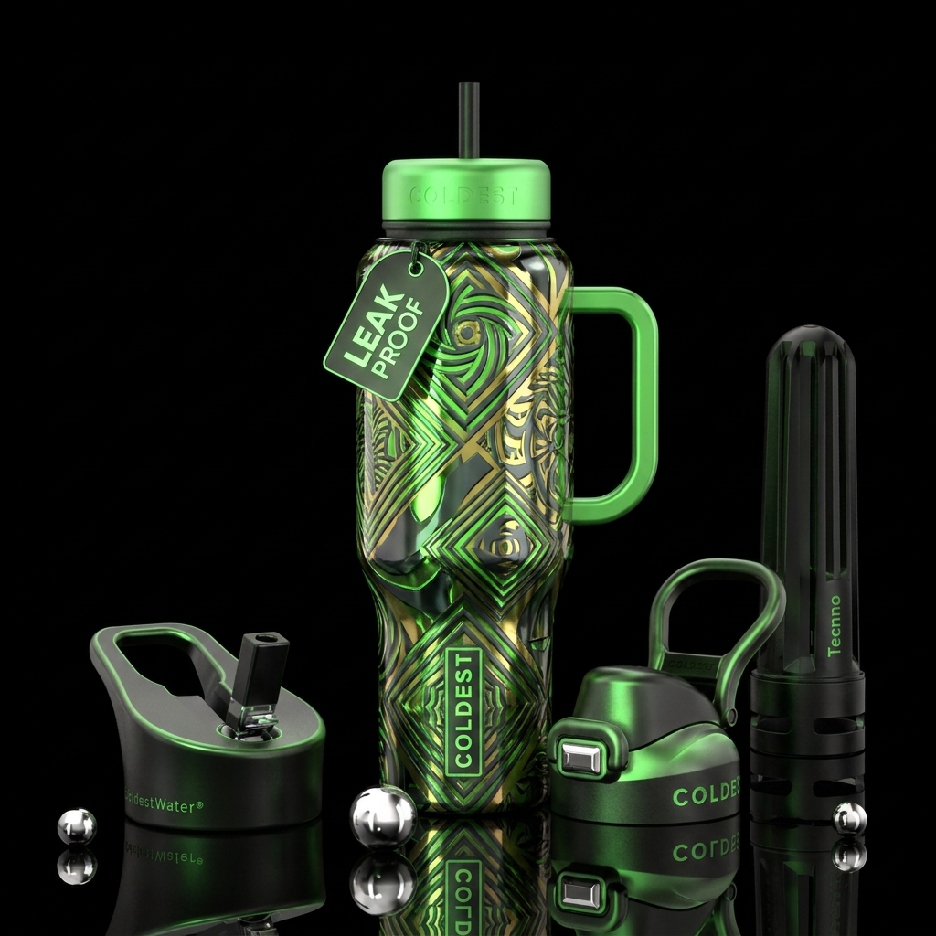 Cool art water bottle design