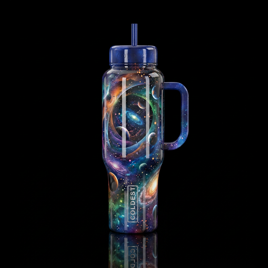 into space water bottle design
