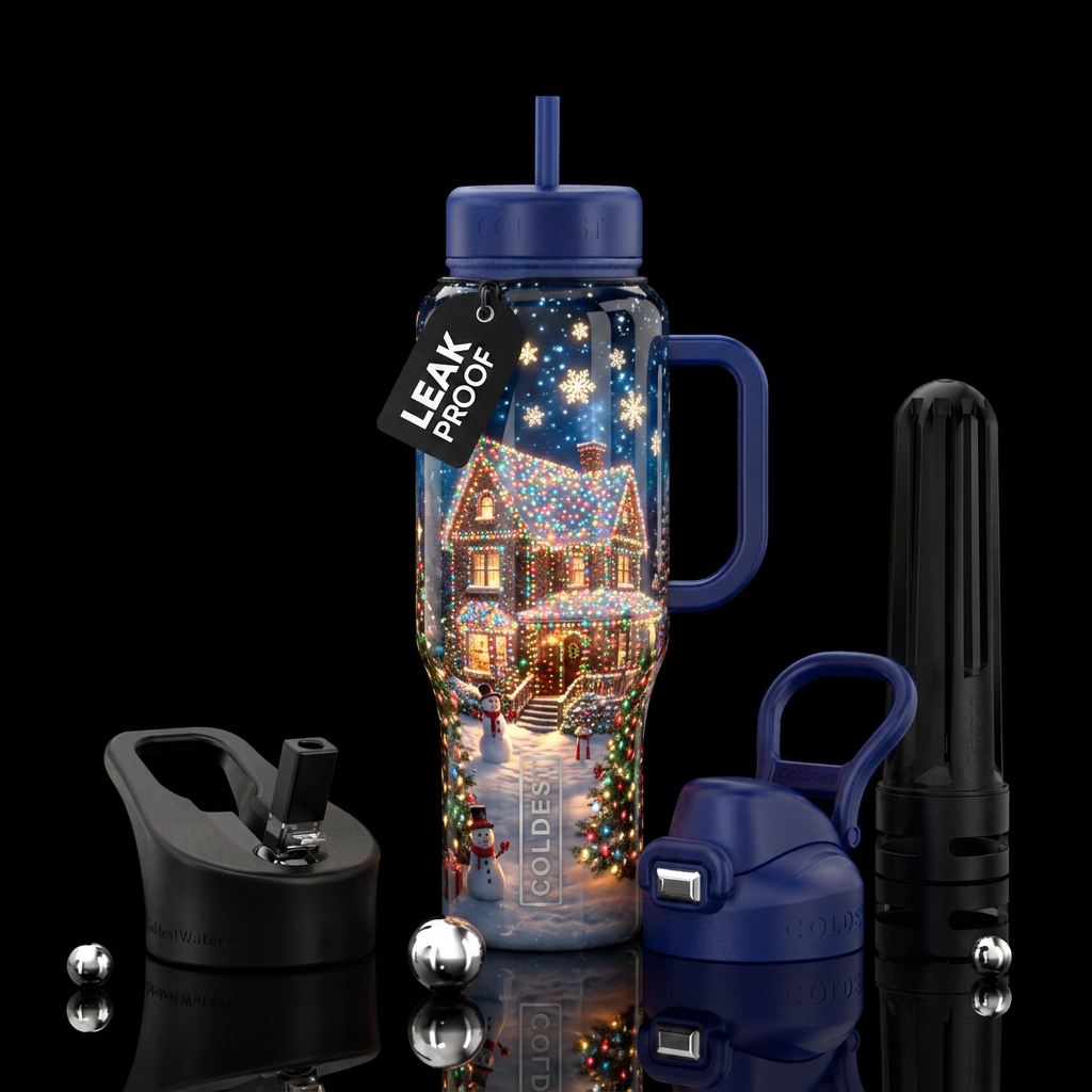 The grand time of the year water bottle design
