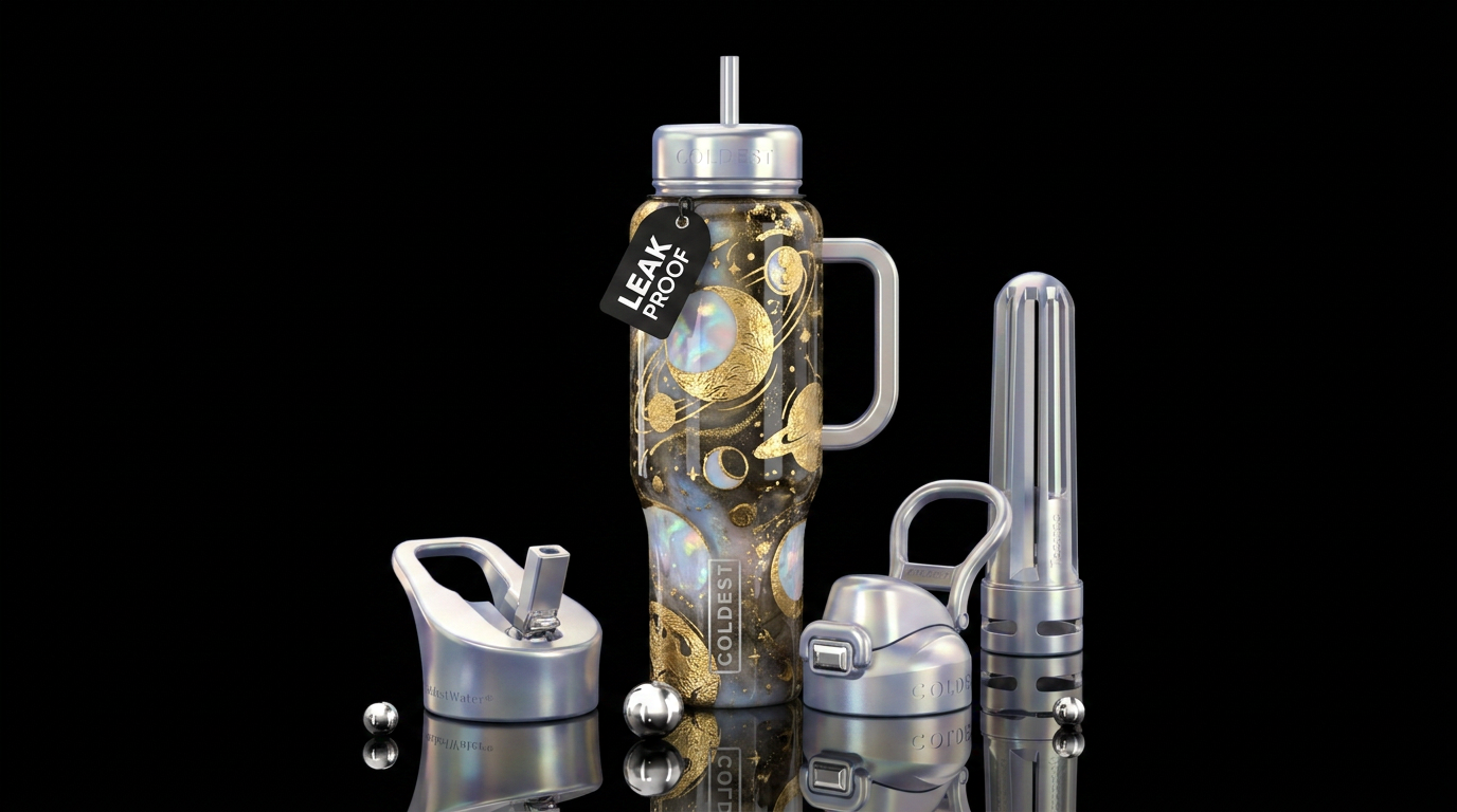 space reflections water bottle design