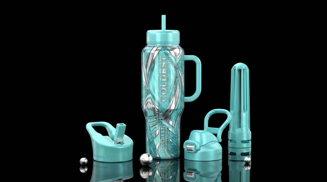 Art water bottle design