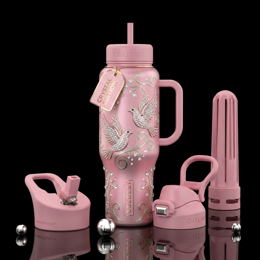 Beautiful doves water bottle design