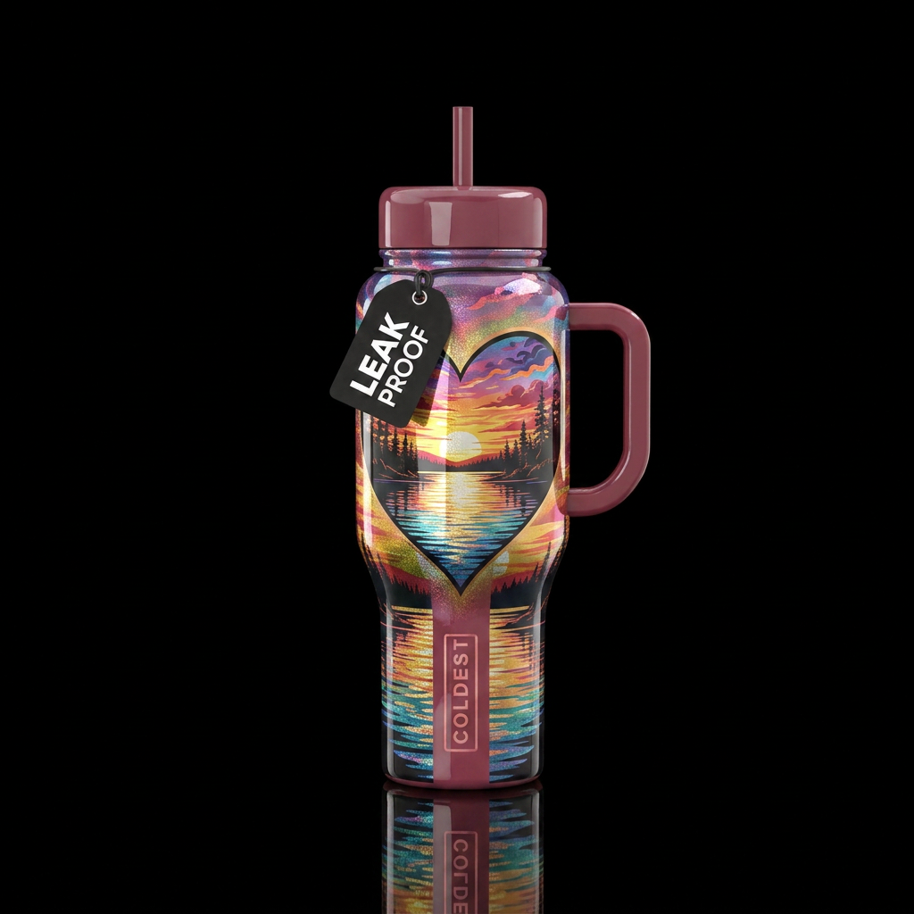 As the sun goes down water bottle design