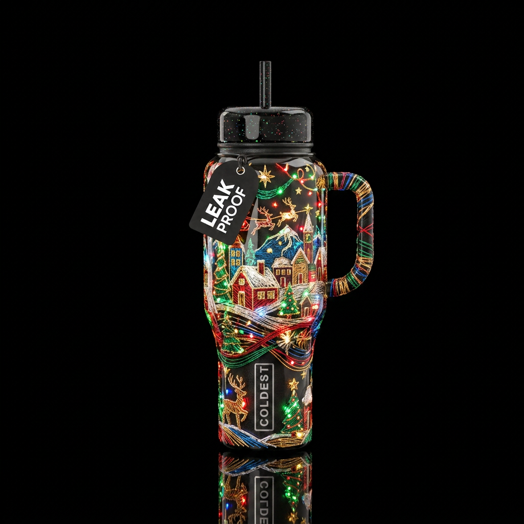 It's beginning to look a lot like Christmas water bottle design