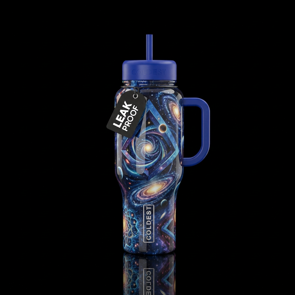 Astral illusion water bottle design