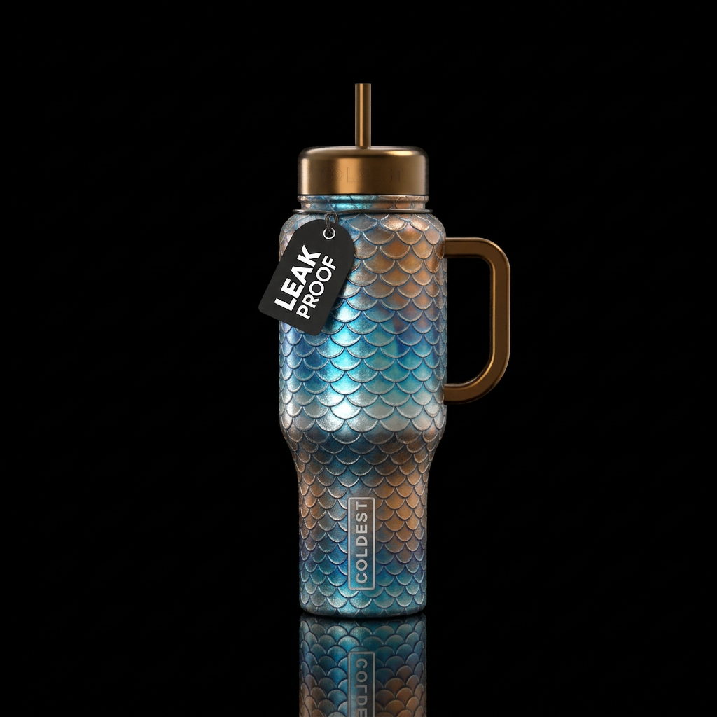 Beautiful scales water bottle design