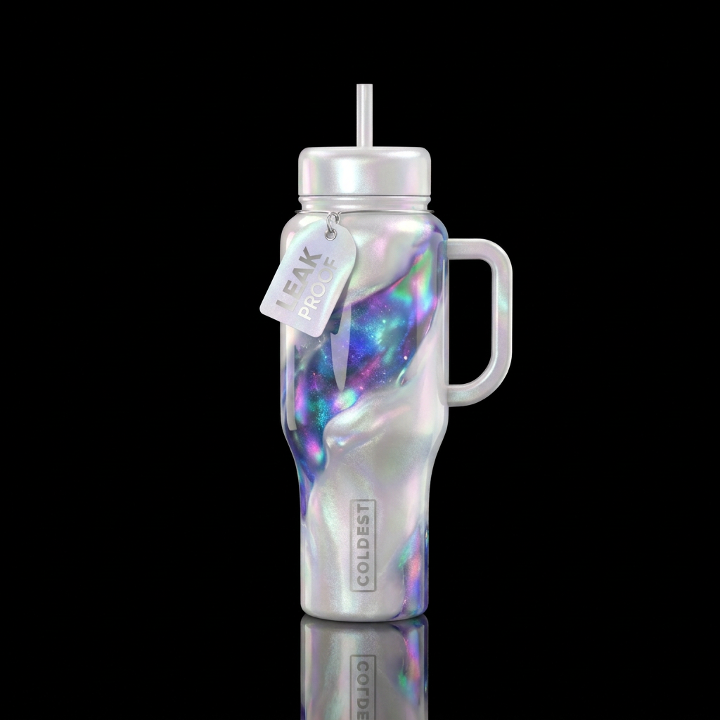 Pearling blends water bottle design