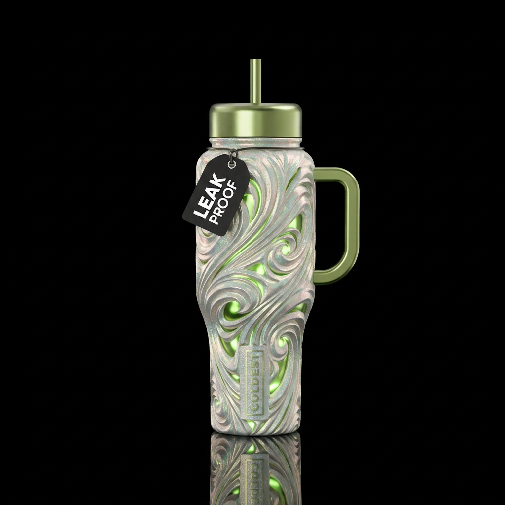 Peridot twinkles water bottle design