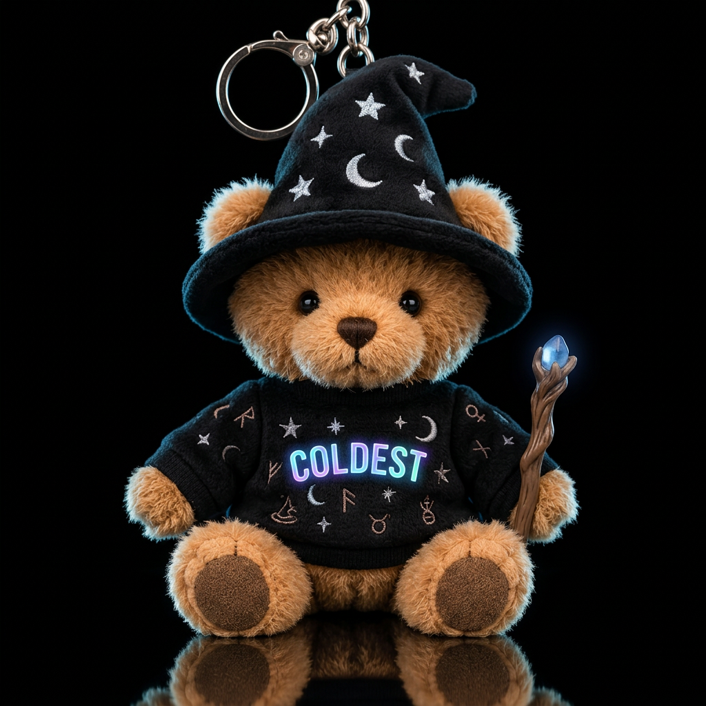 teddy wizardly the wizard water bottle design